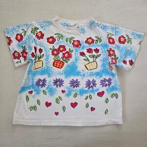 Vintage Flowery Tee kids 10/12